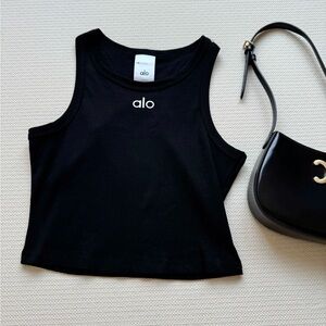 ALO Yoga Black Womens Tank Top